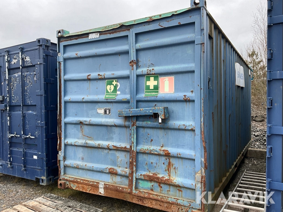 Container 20fot isolerad med innehåll