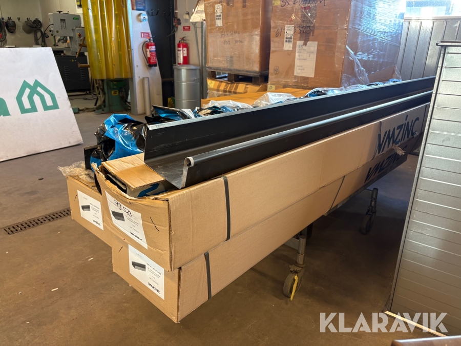 Hängrännor 12 st Vmzink QZ Tegrende 0,8x400x3000