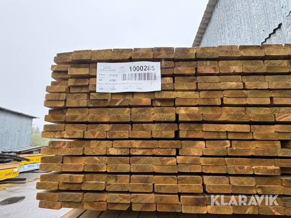 Trall impregnerad 21X70 4200 1 bunt/ 300 st