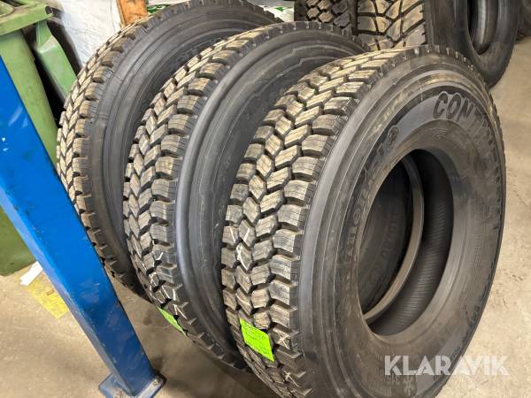 Lastbilsdäck Continental XDS regummerade. 3st