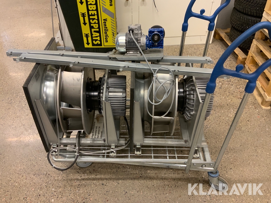 Aggregatfläktar Ebm-papst 2st och 1st växlarmotor