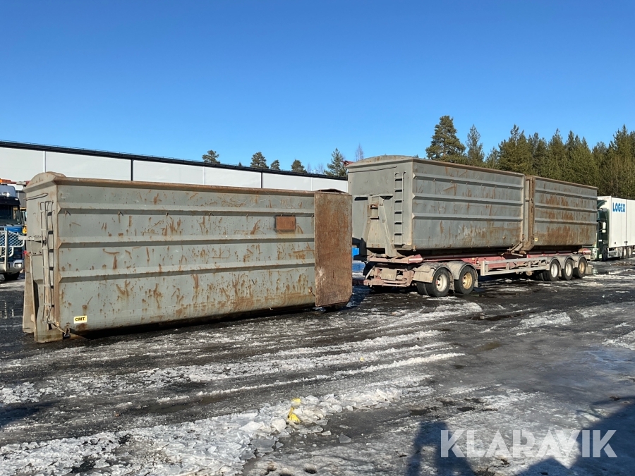Lastväxlarsläp Jyki V52-W00 med tillhörande containrar