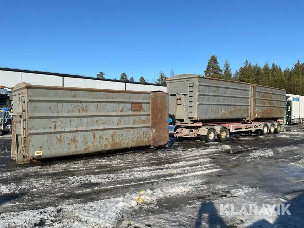 Lastväxlarsläp Jyki V52-W00 med tillhörande containrar
