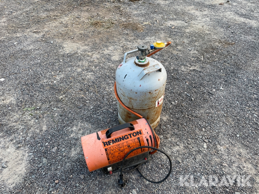Gasolvärmare med gasoltub
