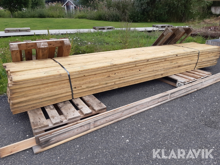 Tryckimpregnerat virke, ca 420 lpm 125 x 20 mm