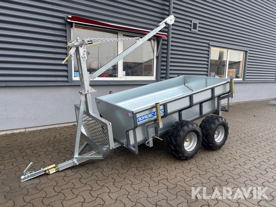 ATV/ UTV Skogsvagn Polaris Nordic pro ATV 1600 timmerkärra med insatsflak