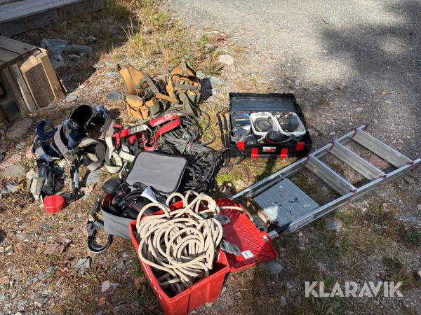 Fallsksddsutrustning stege och diverse tillbehör