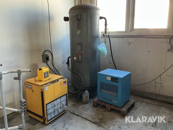 Skruvkompressor / tank / tork Kaeser SM 11