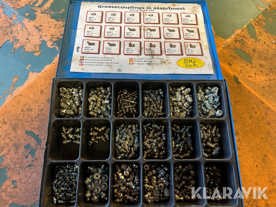 Smörjnippelsortiment IDG Tools