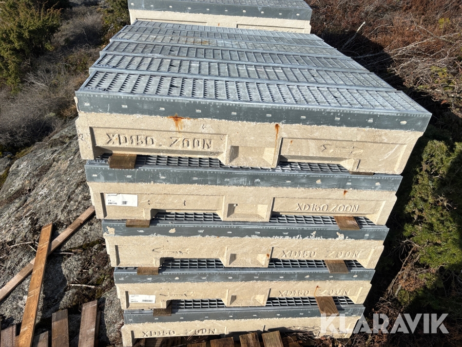 Markrännor Acodrain XD150ZOON 10st