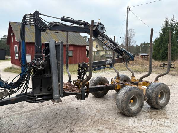 Skogsvagn Moheda 101  WO10 kran FMV 290