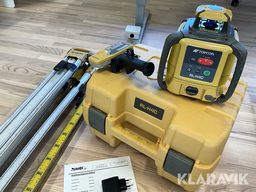 Planlaser Topcon RL-H4C kalibrerad