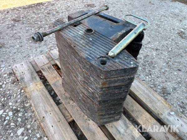 Frontvikter Valtra 37,5kg 10st