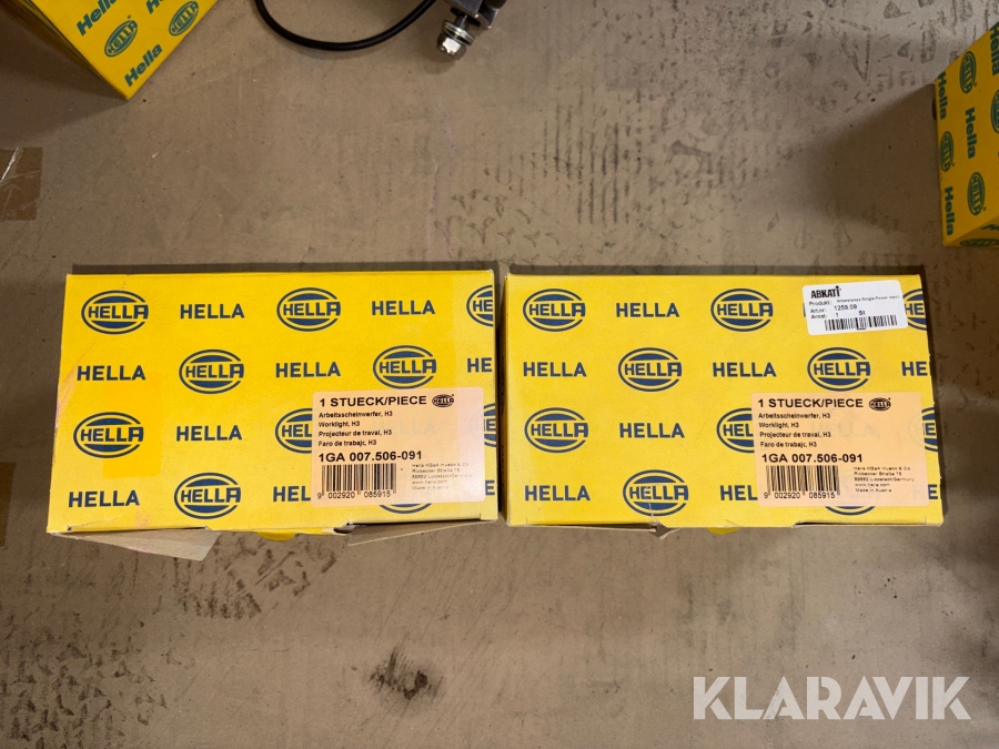 Arbetsbelysning Hella H3 2st