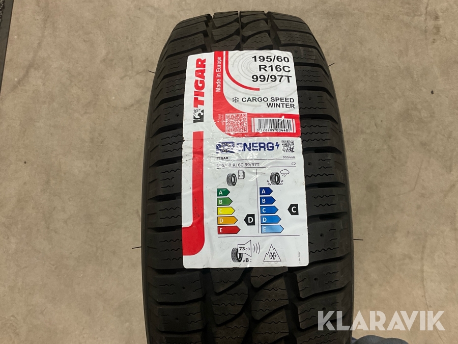 Personbilsdäck/Friktion Tigar CargoSpeedWinter 195/60R16C (nytt) 1st