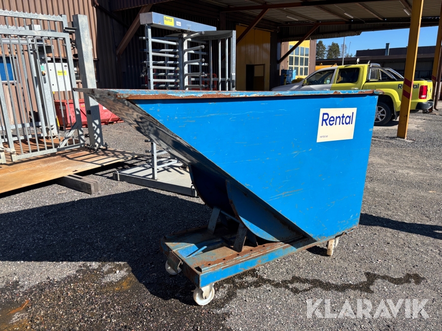 Tippcontainer Marco 1600L för gafflar