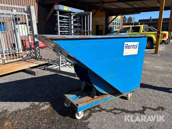 Tippcontainer Marco 1600L för gafflar