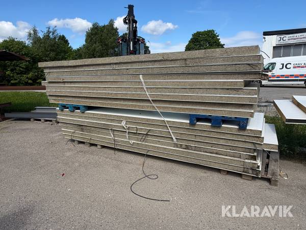 Sandwichpaneler ca 124kvm
