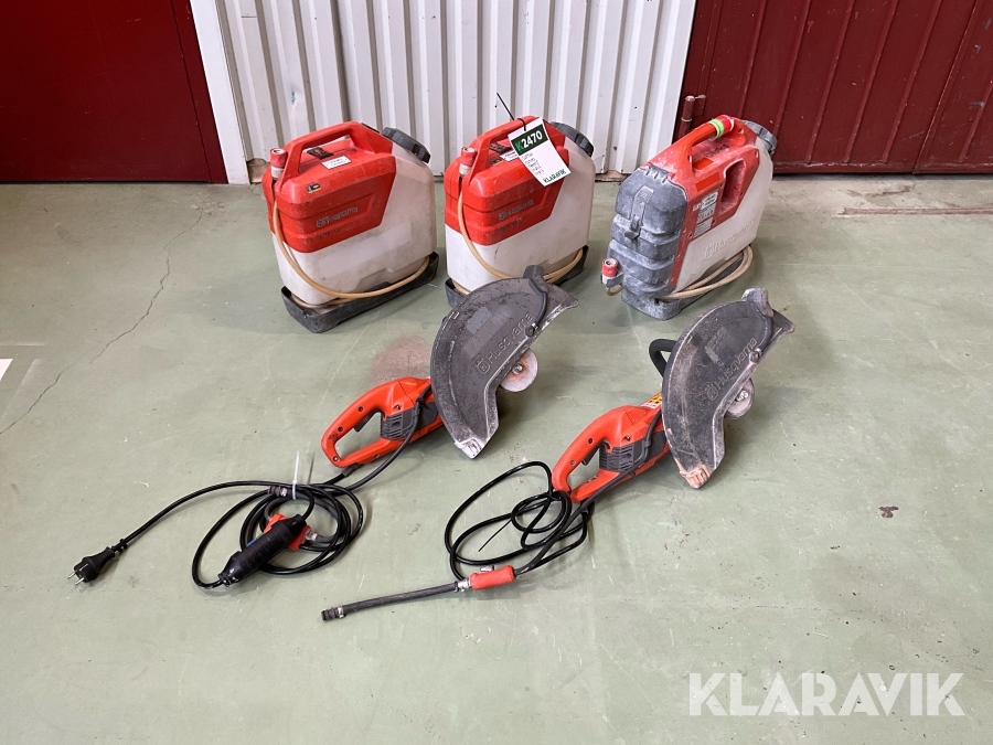Kapmaskiner och vattentank Husqvarna K4000, WT15
