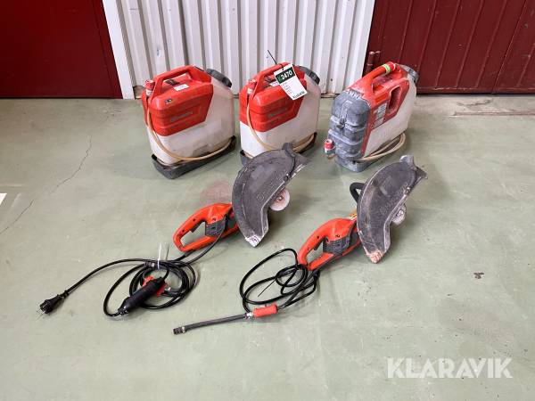 Kapmaskiner och vattentank Husqvarna K4000, WT15