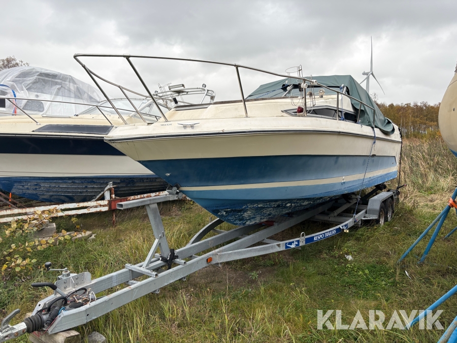 Båt Sea Ray 250 Sundancer 25 fot med båtkärra