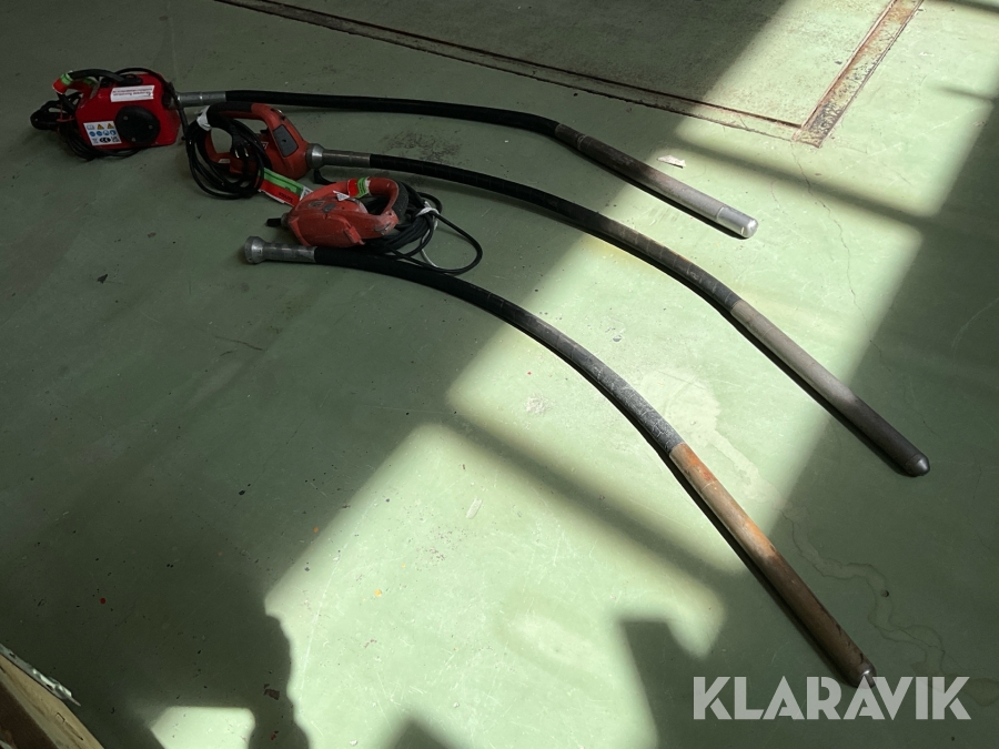 Stavvibrator 6st Husqvarna, Swepac PVD 600, AME 600