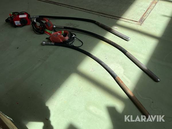 Stavvibrator 6st Husqvarna, Swepac PVD 600, AME 600