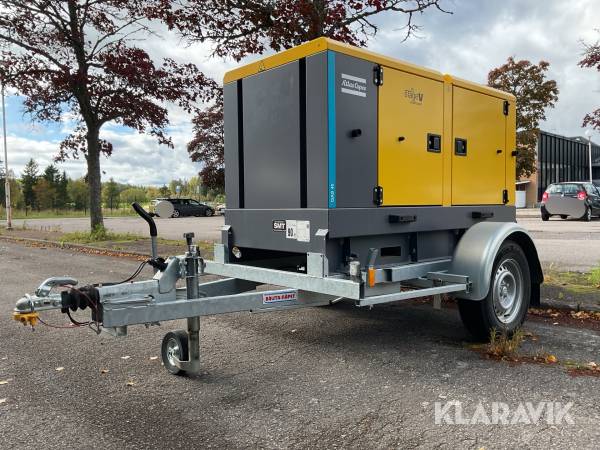 Dieselelverk med släp Atlas Copco QAS 45