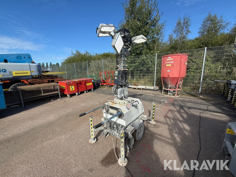 Belysningsmast TSR-Light Luxtower4x150W