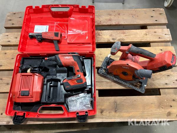 Skruvdragare 1 st, Skruvautomat 1 st, Cirkelsåg 1 st Hilti SD 5000-A22/ SMD 57/ SCW 22A