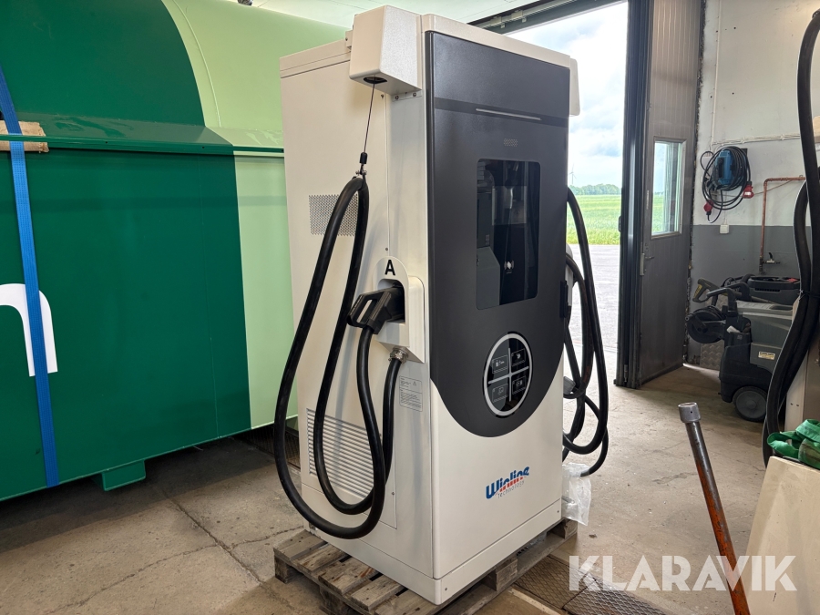 Snabbladdare för elbil – 240 kW DC med 2xCCS2 och RFID läsare Winline XLUXD240KE-01