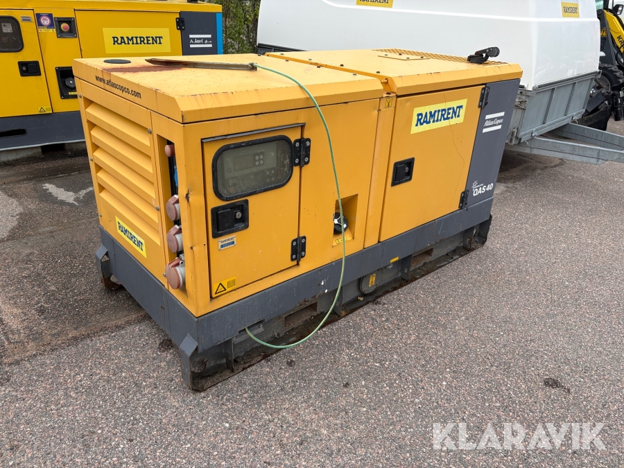 Elverk Atlas Copco QAS 40