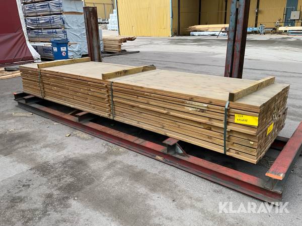 Virkespaket impregnerad trall B-kvalite 28x120 605 Löpmeter