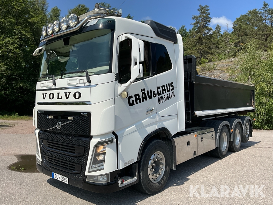 Lastväxlare Volvo Fh16 650 8x4 Euro6 med hakarps-flak