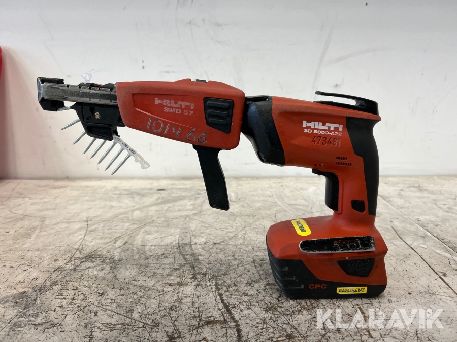 Gipsskruvdragare + automat Hilti SD 5000-A22 + SMD 57
