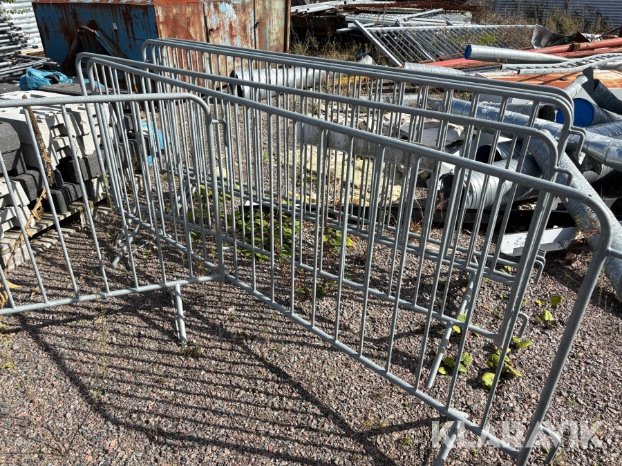 Avspärrningsstaket 6st staketpaneler, ca 32st fötter
