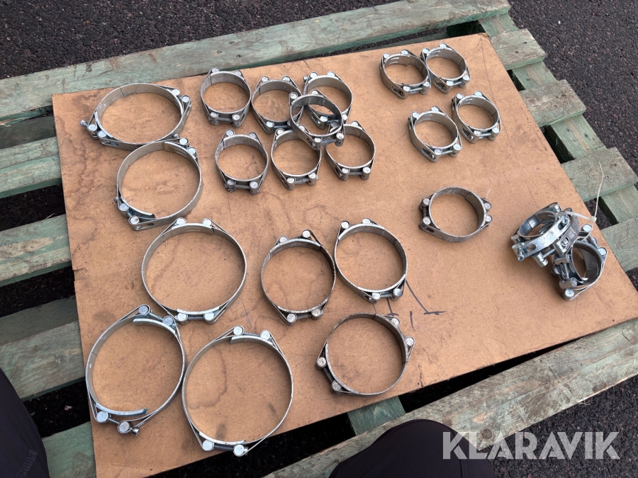 Slang/rörklämmor 24st i olika storlek