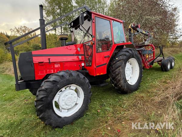 Traktor & skogsvagnsekipage Valmet 605