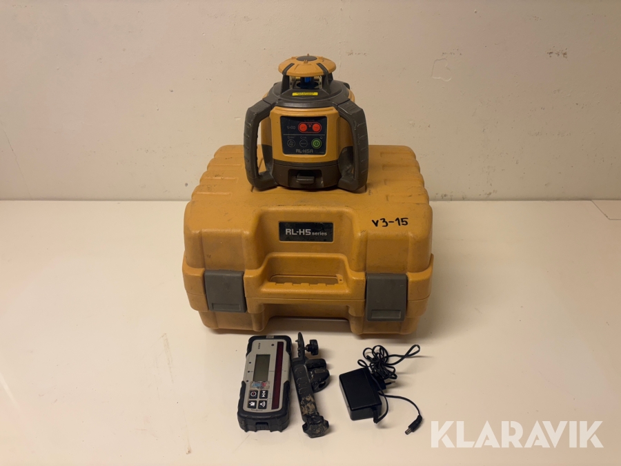 Enfallslaser Topcon RL-H5A inkl mottagare och laddare