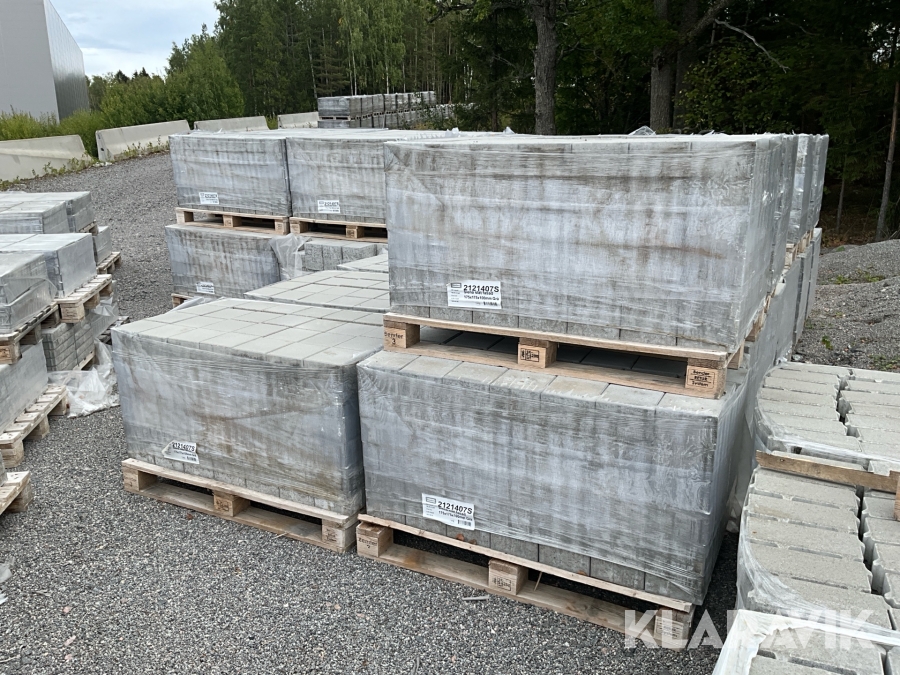 Betongmarkplatta 28st pallar Benders 175x175x100mm Grå