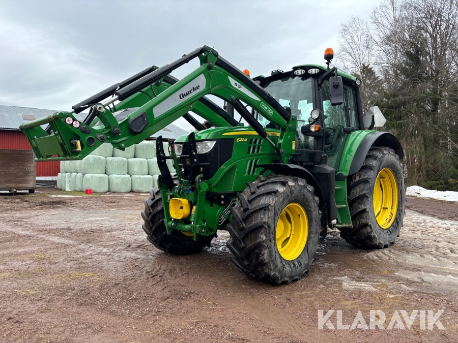 Traktor John Deere 6130M med frontlastare