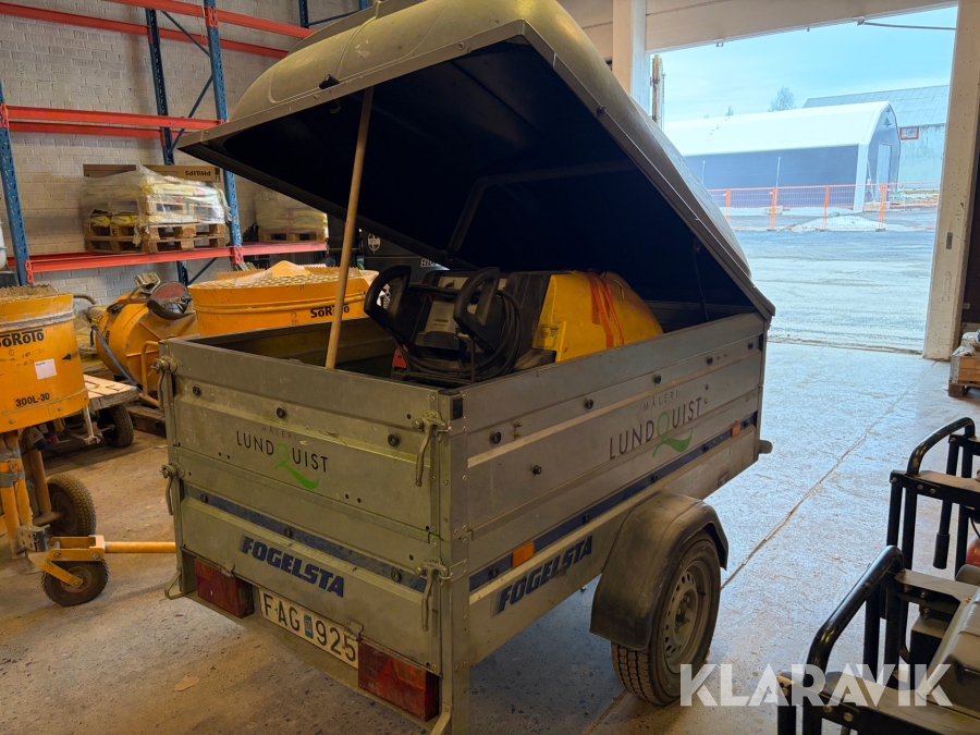 Hetvattenstvätt Kärcher HDS 1195 SX Eco på kåpsläp