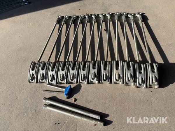 Spännare till dubbelmontage Duofixx 12 st