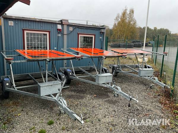Vägmärkesvagn Blinkfyrar BLF med kombidrag 3st