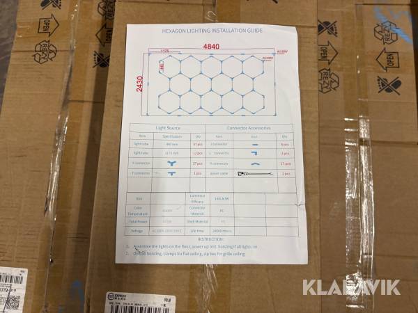 Hexagon belysning LED
