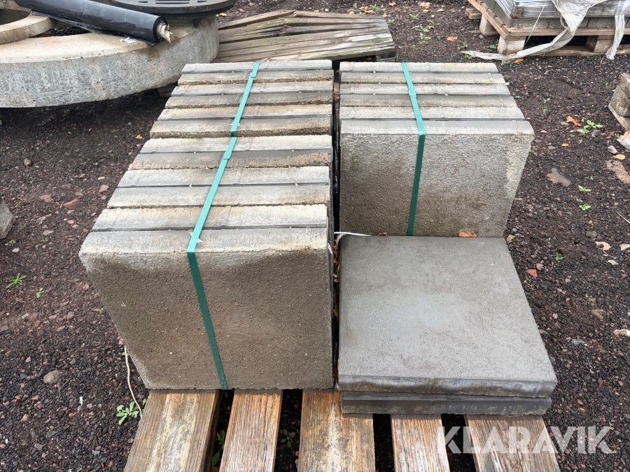 Plattor med struktur 400x400x60 mm 20 st