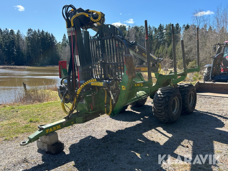 Skogsvagn Farma T12 4WD G2 + Kran & Grip