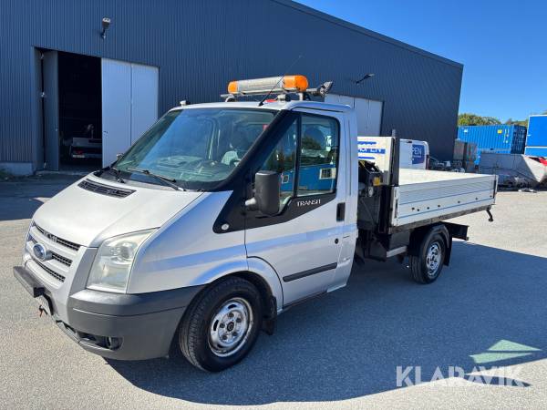 Flakbil med kran Ford Transit T300 2.2 TDCi 85hk
