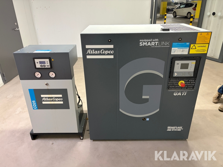 Luftkompressor med avfuktare Atlas Copco GA11