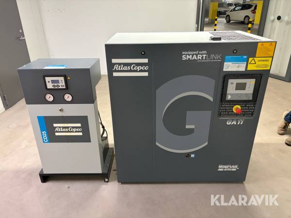 Luftkompressor med avfuktare Atlas Copco GA11